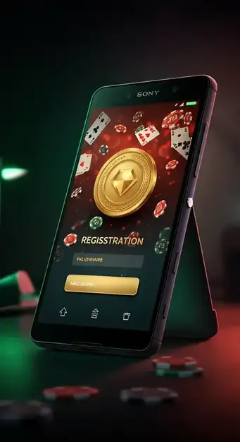 Formulario de registro de BetOnRed Casino mostrando los 3 pasos para crear una cuenta de juego segura y rápida